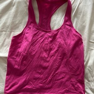 lululemon athletica hot pink tank top